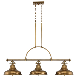 Candelabru Emery cu 3 lumini - alamă Elstead small 3