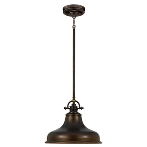 Lampă cu pandantiv Emery 1 Light Medium - Palladian Bronze Elstead. small 0