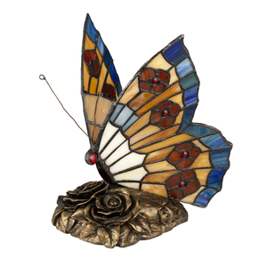 Lampă Tiffany Animal Fluture Lampă Tiffany Elstead small 1