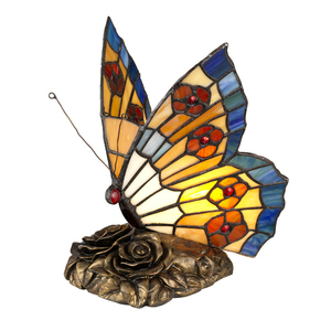 Lampă Tiffany Animal Fluture Lampă Tiffany Elstead small 0