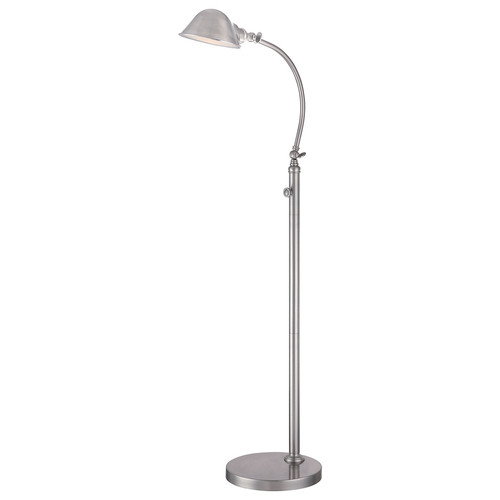 Verifica Lampă de podea cu LED Thompson din nichel periat Elstead