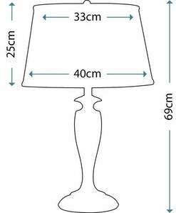 Lampă de masă Stuyvesant cu 1 lumină Elstead small 1