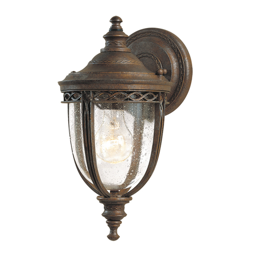 Verifica Lanternă de perete mic cu 1 lumină Bridle engleză - British Bronze Elstead