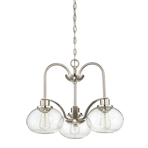 Candelabru Trilogy cu 3 lumini - Nichel periat Elstead small 1