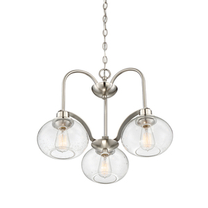 Candelabru Trilogy cu 3 lumini - Nichel periat Elstead small 2