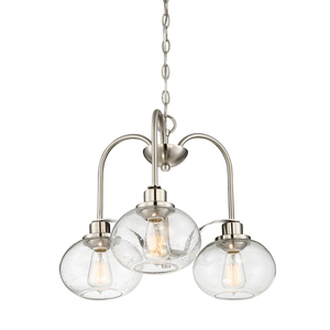 Candelabru Trilogy cu 3 lumini - Nichel periat Elstead small 3