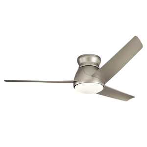 Ventilator de tavan Eris Nichel periat, IP44 152cm small 0