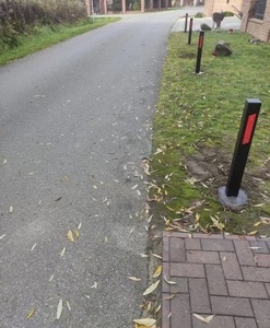 Stâlp de oraș/parcare/stradă negru cu reflectoare small 7
