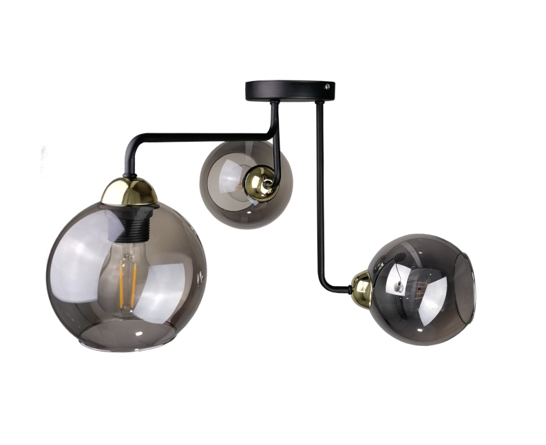 Verifica Plafoniera 3xE27 COSMO BLACK / GOLD Plafoniera 3xE27 COSMO BLACK / GOLD
