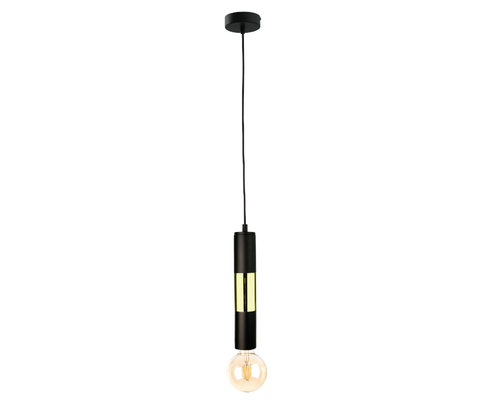 Verifica Lampă suspendată Keter Lighting MAGNUM BULB 1264, negru/auriu, 1×E27