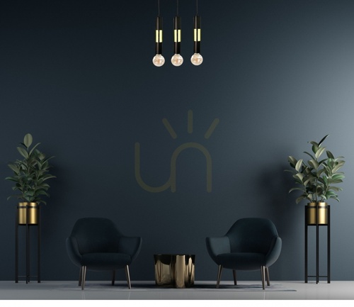 Verifica Lampă suspendată Keter Lighting MAGNUM BULB 1266 3×E27 negru-auriu