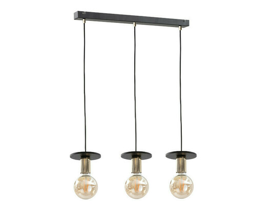 Verifica Pendul Keter Lighting SATURN BLACK 414 negru, 3xE27