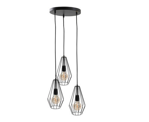 Verifica Lampa suspendata 3xE27 LEX BLACK
