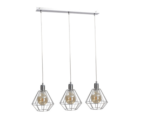 Verifica Pendulă Keter Foskal Silver 3xE27, argintie, 60 cm
