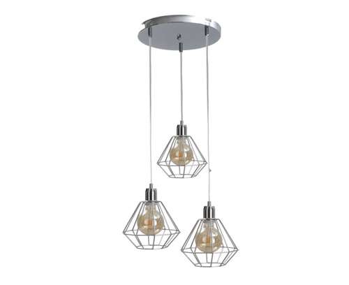 Verifica Lampa suspendata 3xE27 FOSKAL SILVER