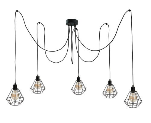 Verifica Lampa suspendata 5xE27 FOSKAL BLACK