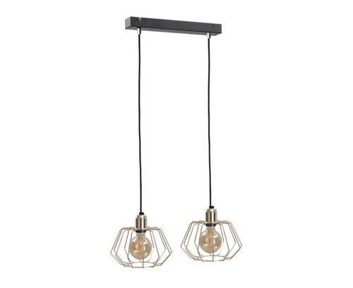 Verifica Pendul Keter Lighting LAYA GOLD 574, 2xE27, auriu și negru