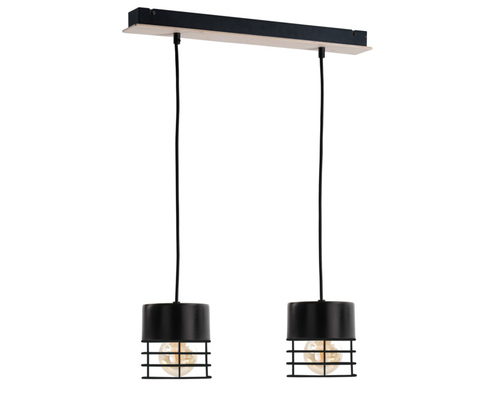 Verifica Lampa suspendata 2xE27 CASA BLACK / LEMN