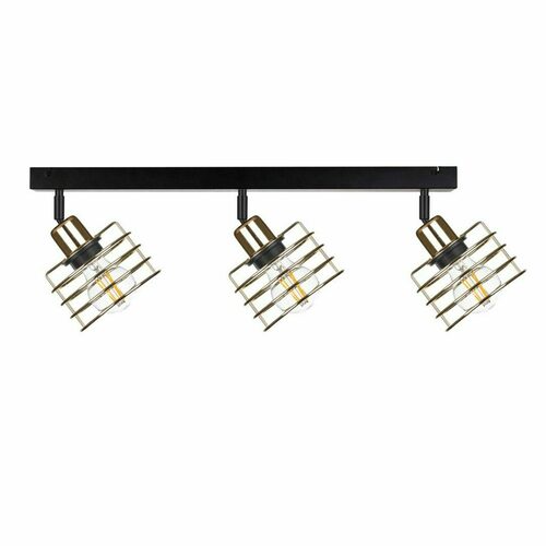 Verifica Spot de tavan 3xE27 VIVA GOLD negru/auriu Keter Lighting