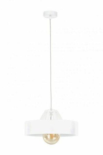Verifica Lampă suspendată Keter Lighting BOSSI WOOD WHITE 887, albă, 30 cm, E27