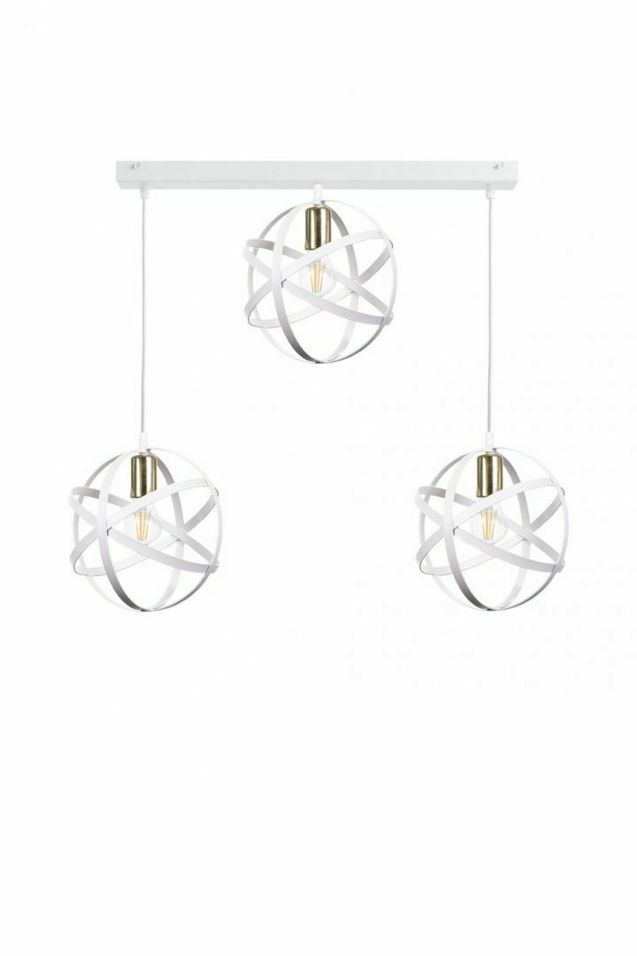 Verifica Lampa suspendata 3xE27 POLA WHITE / GOLD Lampa suspendata 3xE27 POLA WHITE / GOLD