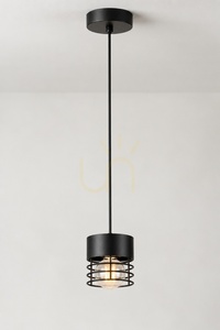 Lampă suspendată Keter Lighting ELLE 1142, neagră, 1×E27 small 2