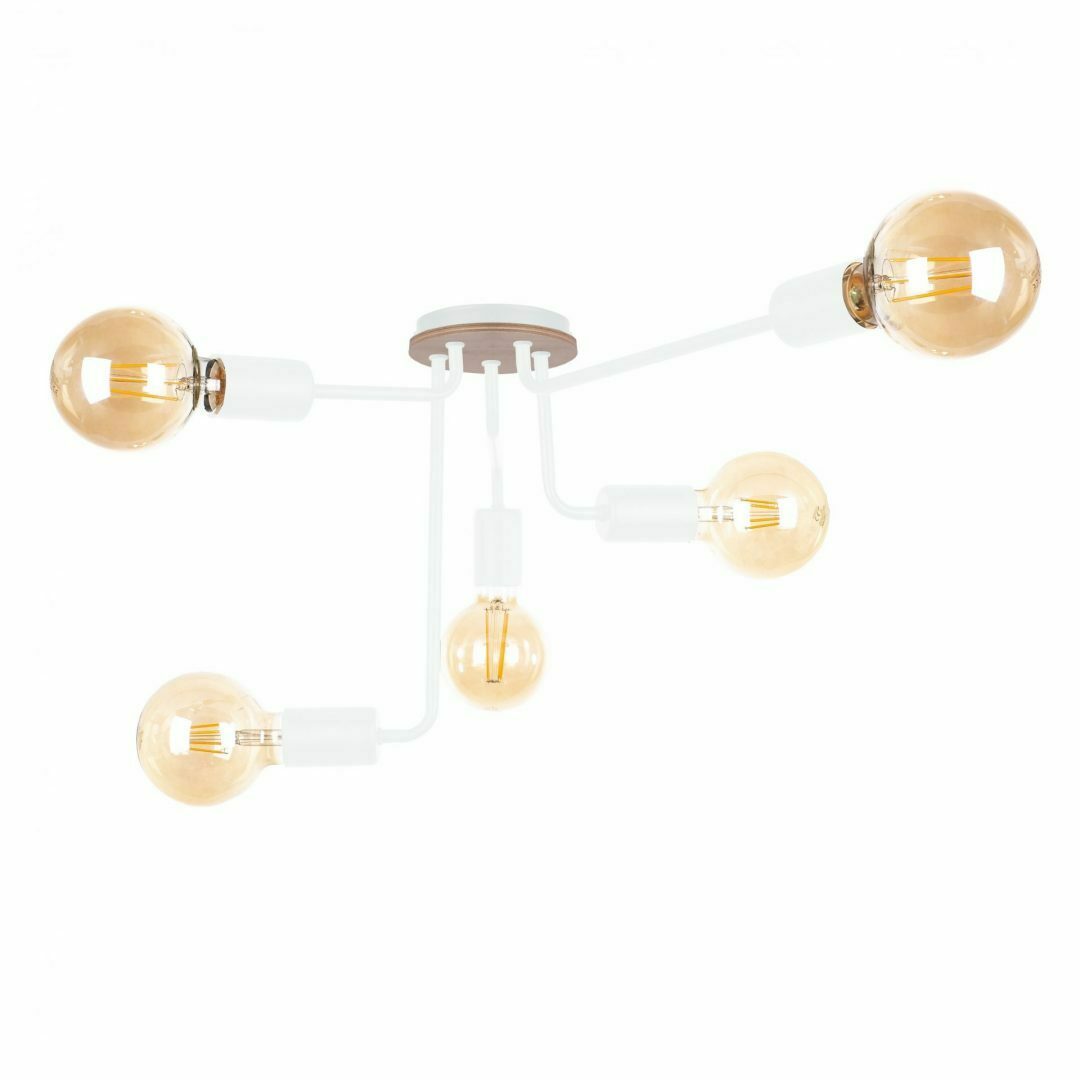 Verifica Plafoniera 5xE27 NIXON WOOD WHITE Plafoniera 5xE27 NIXON WOOD WHITE