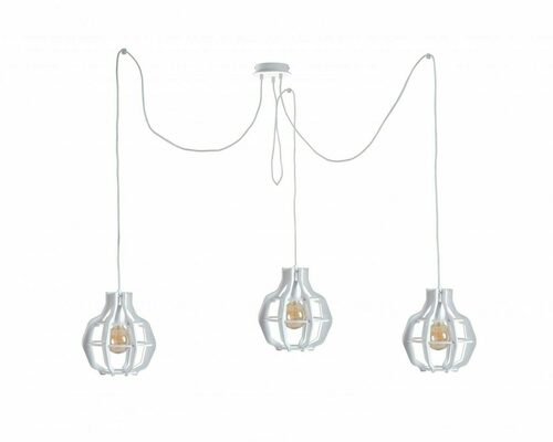 Verifica Lampă suspendată Keter Lighting Bento Small Long 766 – albă, 3×E27