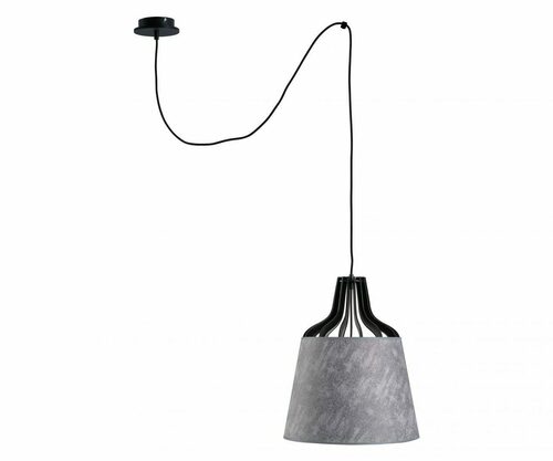 Verifica Pendul Keter IVO GREY LONG 718 negru-gri E27 38 cm