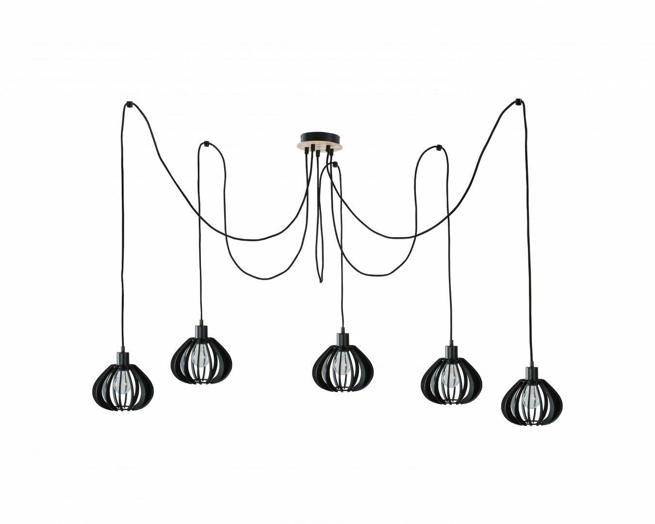 Verifica Lampa suspendata 5xE27 NICOLETA BLACK AND NATURAL 819 Lampa suspendata 5xE27 NICOLETA BLACK AND NATURAL 819