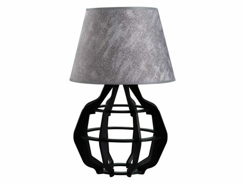 Verifica Veioză Keter Lighting BENTO BLACK GREY II 926, placaj traforat, abajur gri, E27 max 60 W, 46 cm