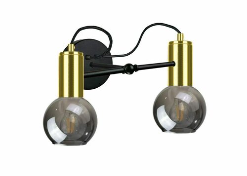 Verifica Lampa de perete 2xE27 LIV BLACK / GOLD