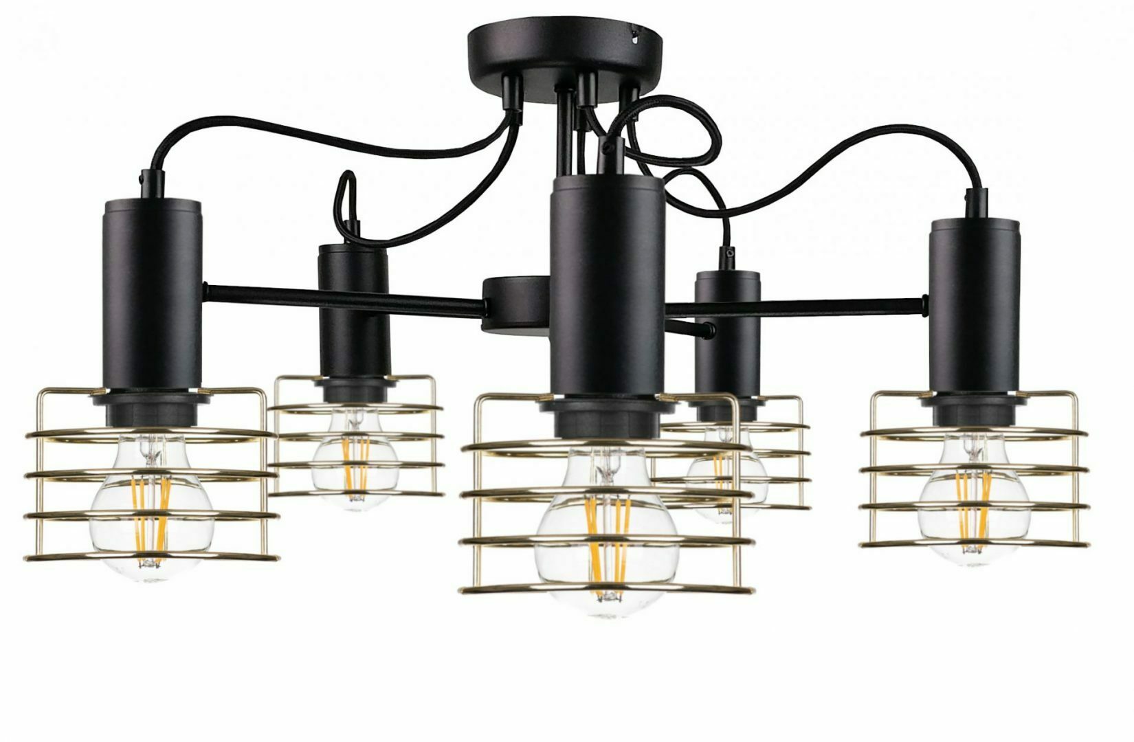 Verifica Plafoniera 5xE27 RUNE BLACK / GOLD Plafoniera 5xE27 RUNE BLACK / GOLD