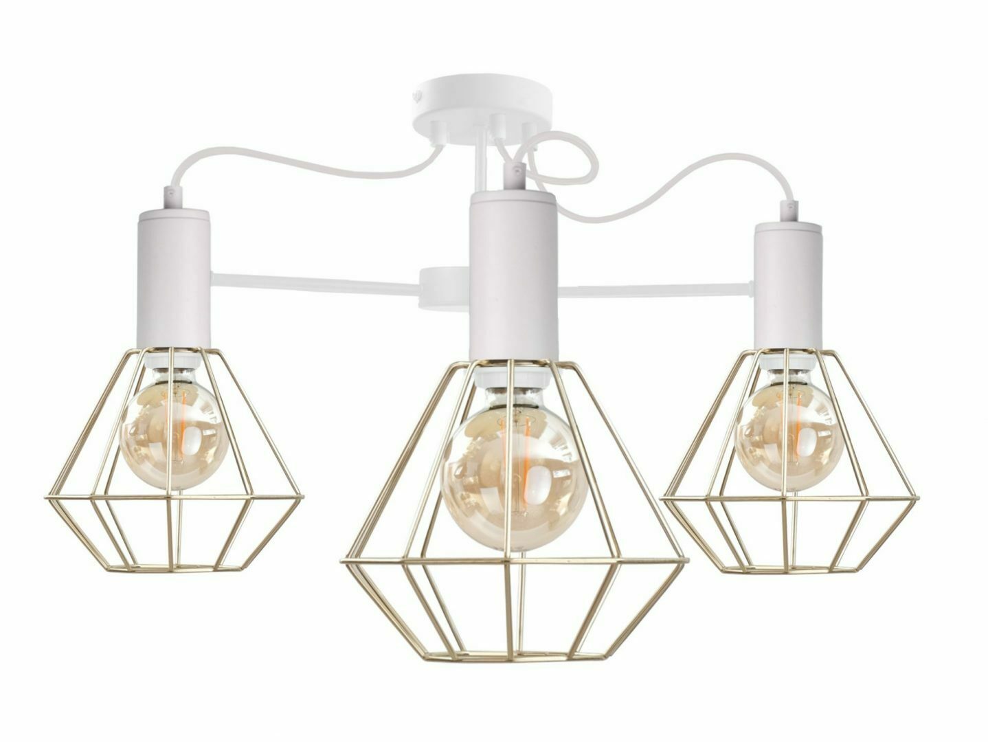 Verifica Plafoniera 3xE27 LARS WHITE / GOLD Plafoniera 3xE27 LARS WHITE / GOLD