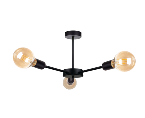 Verifica Plafoniera 3xE27 SUN BLACK