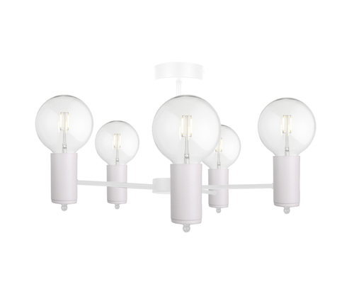 Verifica Lampă de tavan Keter Lighting ARDE WHITE 1714 albă 5xE27 50 cm