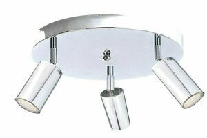 Spot de tavan Keter Lighting EYE SILVER 2100, crom, 3×GU10, Ø30 cm small 0