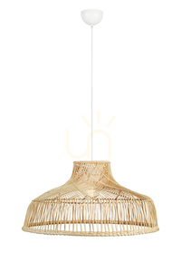 Pendul Markslojd Bali din rattan natural alb 71,5 cm 107984 small 0