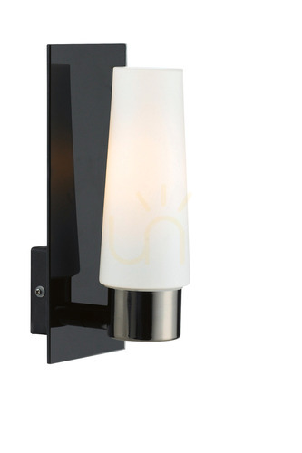 Verifica Aplică perete baie Markslojd BRASTAD 107614 negru/alb IP44 sticlă metal 1x40W
