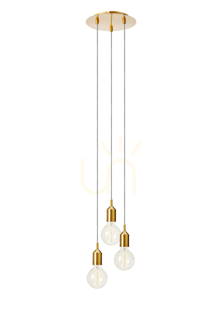 Verifica Pendant lamp Markslojd BRONX 3-light brown metal 25 cm 108099 Pendant lamp Markslojd BRONX 3-light brown metal 25 cm 108099