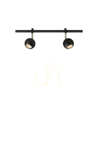 Verifica Plafoniera spot Markslojd Expand 107971 negru 2xGU10 metal 50 cm
