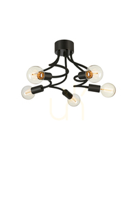 Plafoniera Markslojd Medusa 5 becuri negru metal 70 cm 107931 small 0