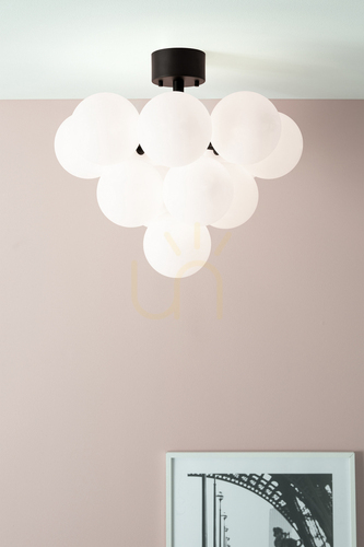 Verifica Plafond Markslojd MERLOT 13 becuri alb alamă sticlă 56 cm 107913