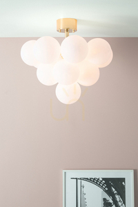 Plafond Markslojd MERLOT 107912 13 becuri alb alama sticla 56 cm small 1