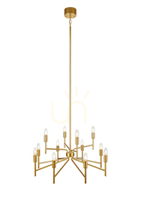 Pendul Markslojd Regent 12 becuri auriu metal 70 cm 108106 small 0