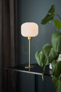 Lampă de masă Markslojd Sober 108120 alb alamă sticlă 38 cm small 1