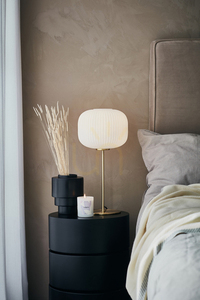 Lampă de masă Markslojd Sober 107819 alb alamă periată sticlă 50 cm small 1