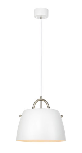 Verifica Pendul Markslojd Spin alb/oțel metal 38 cm 107727