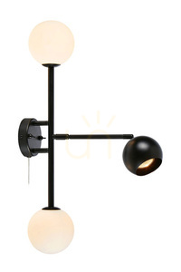 Aplica de perete Markslojd Beside 3 becuri negru/alb sticla metal 108255 small 0