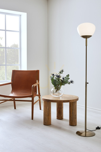 Verifica Lampă de podea Markslojd Rise 108277 alb antic metal sticlă 150 cm